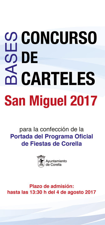 Concurso carteles de fiestas de San Miguel de Corella