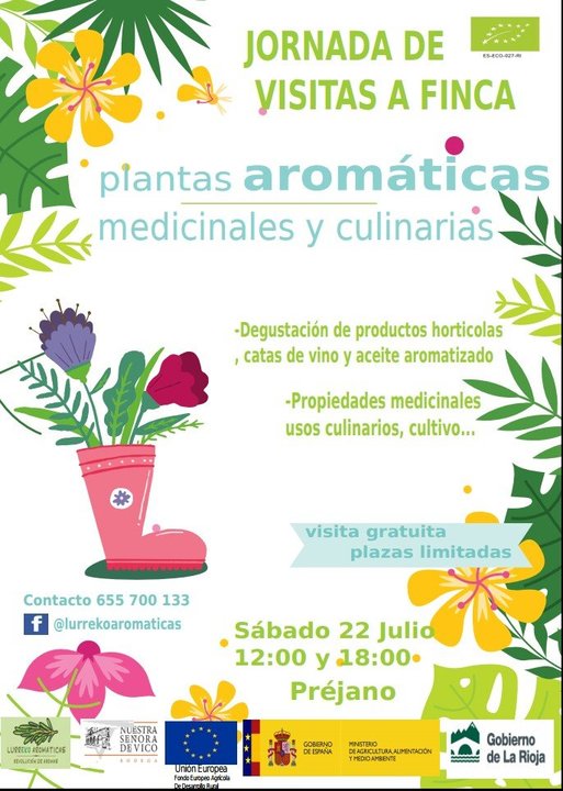 Plantas aromáticas medicinales y culinarias en Préjano