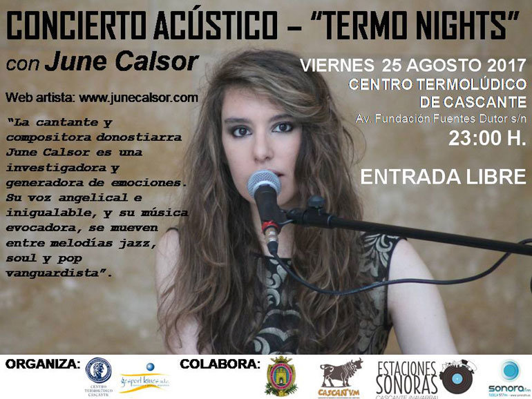 Concierto acústico 'Termo Nights' con June Calsor en Cascante