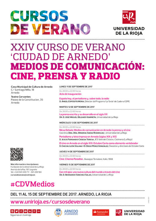 XXIV Curso de Verano ‘Ciudad de Arnedo’ de la Universidad de La Rioja