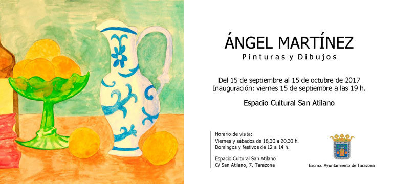 Exposición en Tarazona de pinturas y dibujos de Ángel Martínez