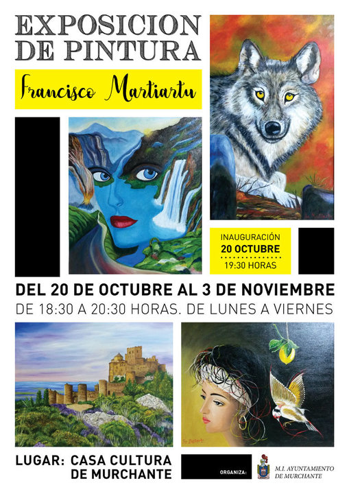 Exposición de pintura en Murchante de Francisco Martiartu