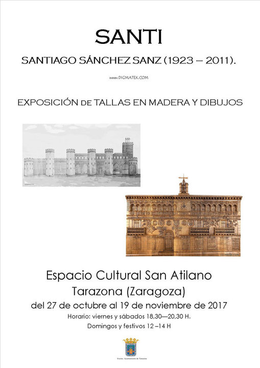 Exposición en Tarazona 'Santi' con obras del artista borjano Santi Sánchez
