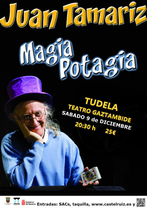 Espectáculo en Tudela 'Magia Potagia' con Juan Tamariz