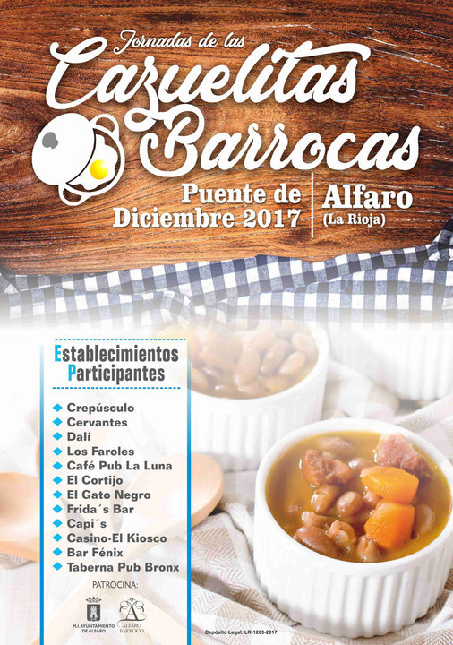 Jornada de las cazuelitas barrocas en Alfaro