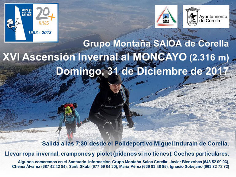 XVI Ascensión invernal al Moncayo del Grupo de Montaña Saioa de Corella 