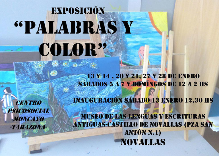 Exposición en Novallas 'Palabras y color'