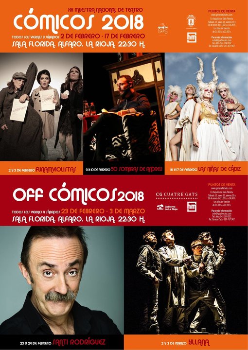 XX Muestra Nacional de Teatro 'Cómicos 2018' en Alfaro