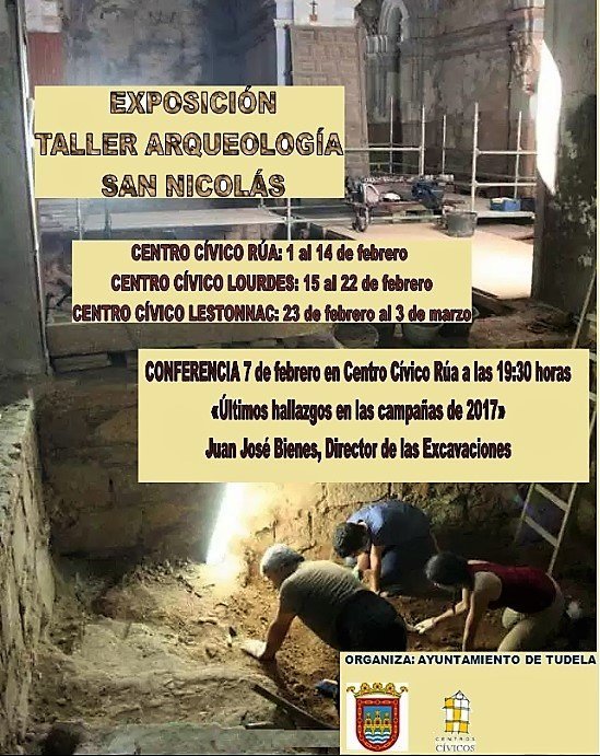 Actividades en Tudela en torno a las últimas excavaciones realizadas en San Nicolás