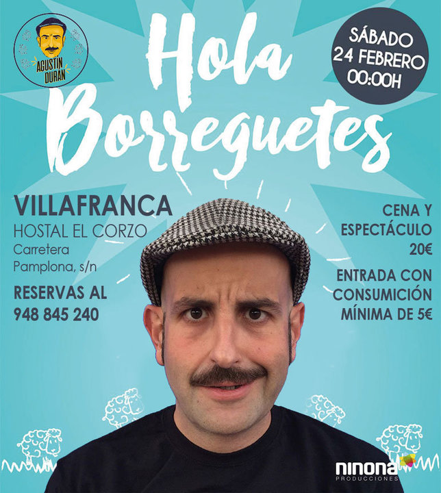 Monólogos en Villafranca 'Hola Borreguetes' con Agustín Durán