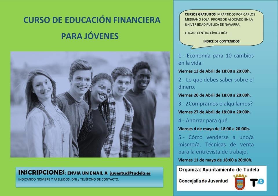 Curso en Tudela de educación financiera para jóvenes