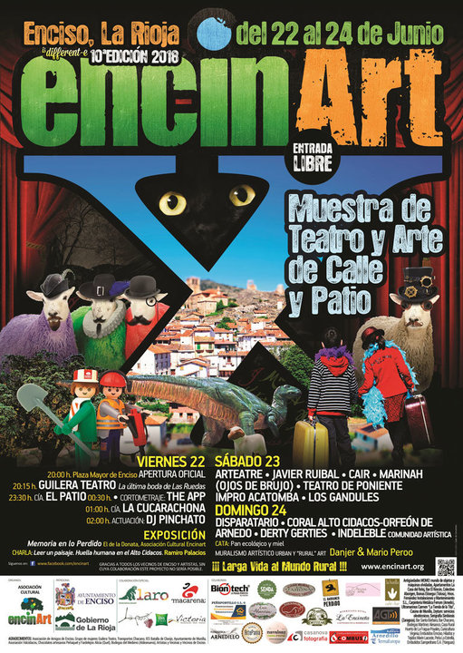 X Festival en Arnedo de Teatro y Arte de Calle y Patio 'Encinart'