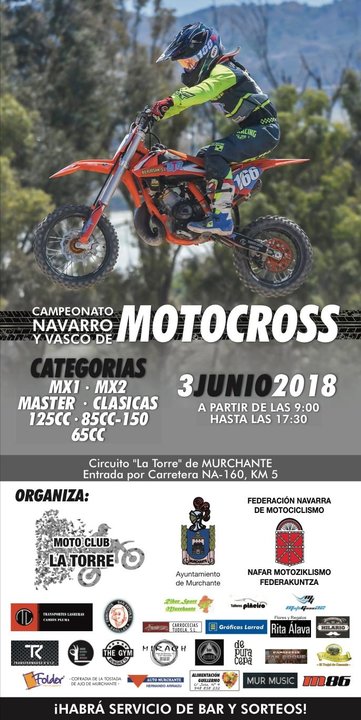 Prueba en Murchante del Campeonato navarro y vasco de motocross