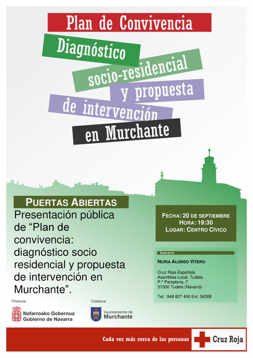 Presentación pública del 'Plan de convivencia diagnóstico socio residencial y propuesta de intervención en Murchante'