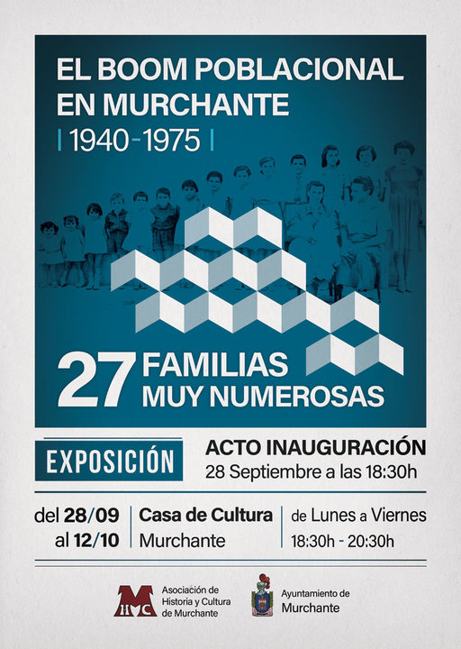 Exposición en Murchante 'El boom poblacional en Murchante. 27 familias muy numerosas'