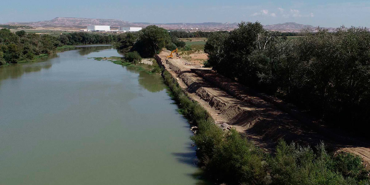 El Ebro a su paso por Fontellas-Ribaforada