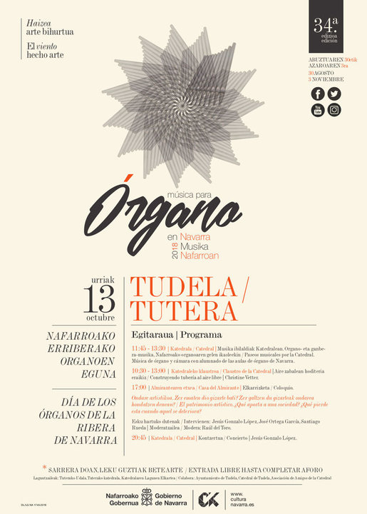Concierto en Tudela 'Música para órgano en Navarra'