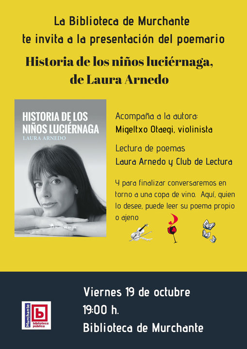 Presentación en Murchante de poemario 'Historia de los niños luciérnaga' de Laura Arnedo