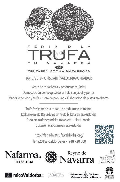 XVII Feria de la Trufa 2018 en Navarra en Orísoain (Valdorba)