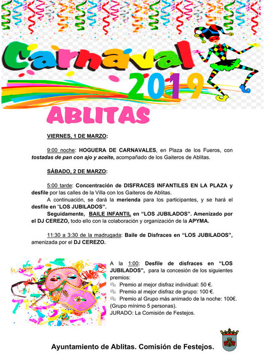 Carnaval 2019 en Ablitas