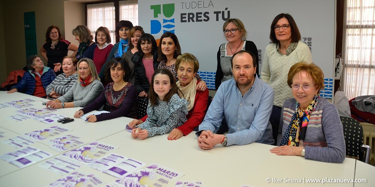 Presentación de los actos del 8M desde el Consejo de la Igualdad del Ayuntamiento de Tudela