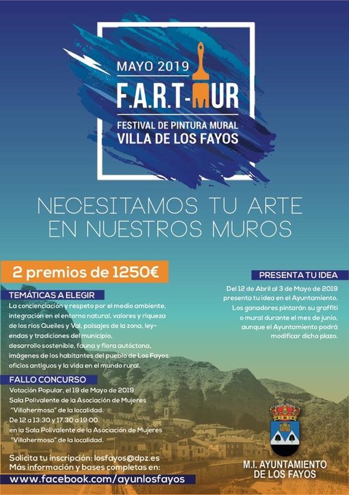 F.A.R.T-MUR 2019 Festival de Pintura Mural Villa de Los Fayos