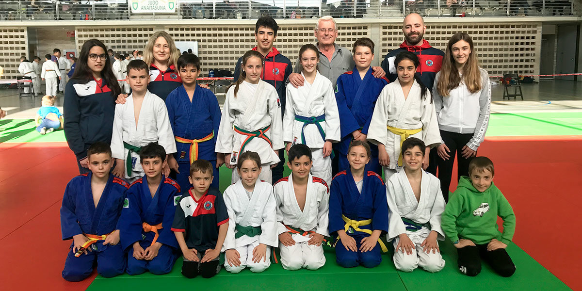 Integrantes del Judo Club Ribera Navarra