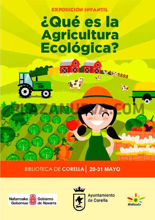 Exposición infantil en Corella ‘Qué es la agricultura ecológica 