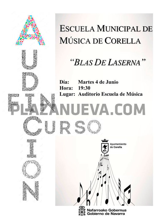 Audición fin de curso 2019 de la Escuela municipal de música de Corella 'Blas de Laserna'