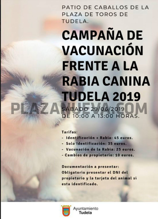 Campaña vacunaciçon canina Tudela 2019