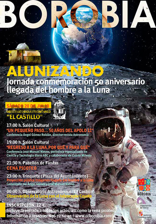 Jornada de conmemoración 50 aniversario llegada del hombre a la Luna ‘Alunizando’ en Borobia