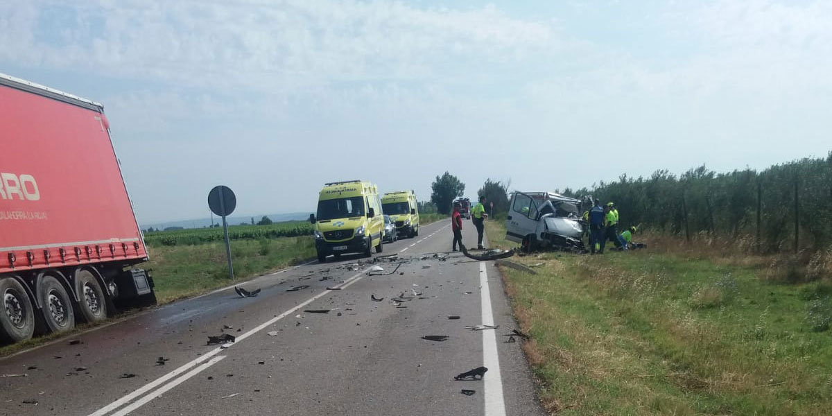 El accidente se ha producido a 1 km de Alfaro