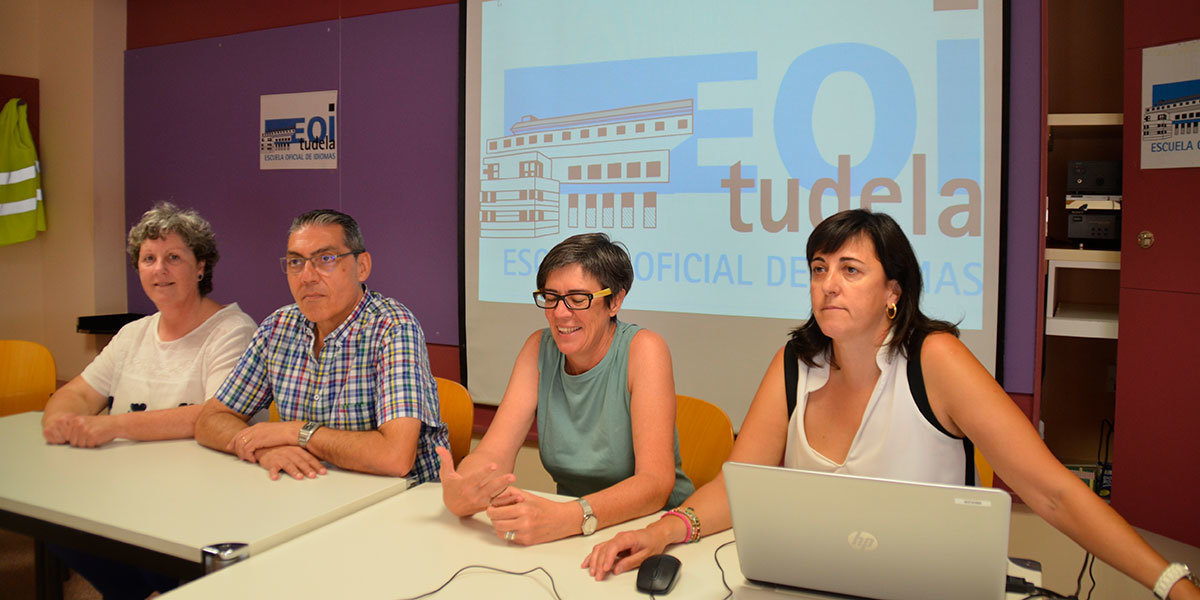 Equipo directivo de EOI Anne Fitzpatrick, Francisco Fdez., Marta Ávila y Aranta Pérez (directora)