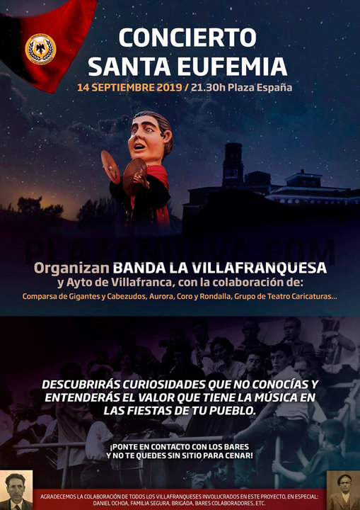 Concierto Santa Eufemia en Villafranca