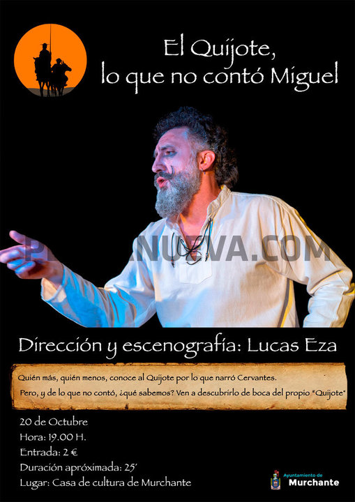 Monólogo teatralizado en Murchante ‘El Quijote, lo que no contó Miguel’