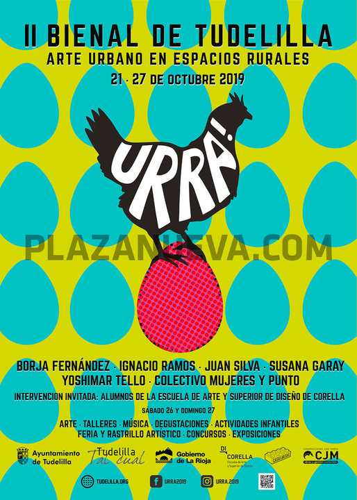 II Bienal de arte urbano en espacios rurales Urra! 2019 en Tudelilla 