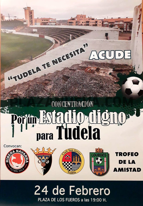 Concentración por un Estadio digno para Tudela