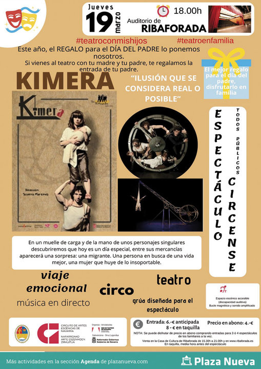Espectáculo circense en Ribaforada ‘Kimera’