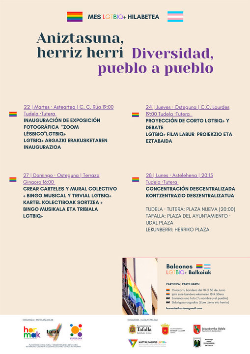 Semana LGTBIQ+ 2021 en Tudela