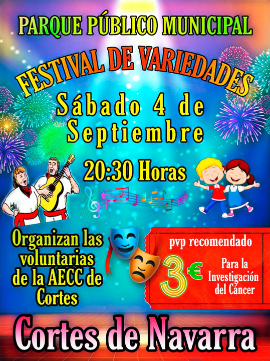 Festival de variedades de la AECC en Cortes
