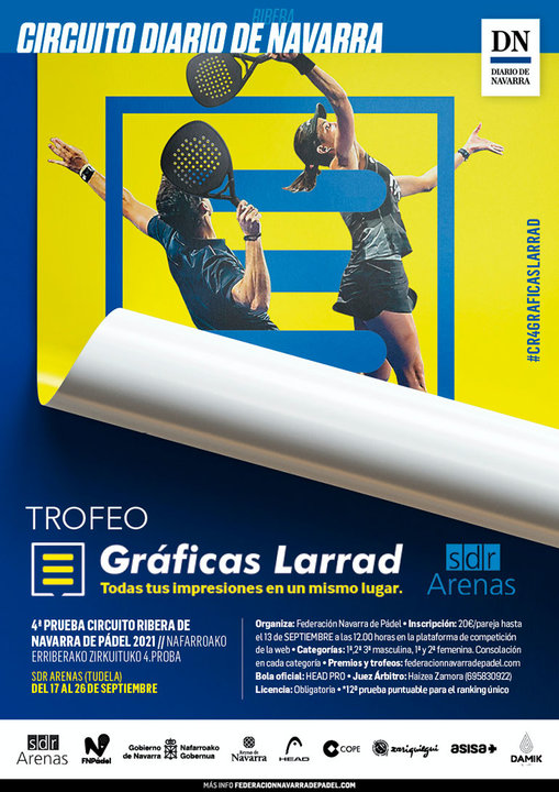 Trofeo de pádel en Tudela ‘Gráficas Larrad’