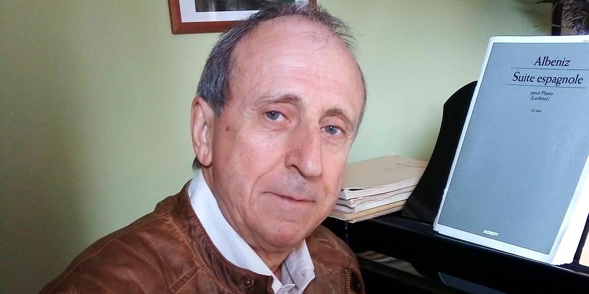 Javier Romé Melero es profesor de música, fundador y primer director del Conservatorio de Tudela