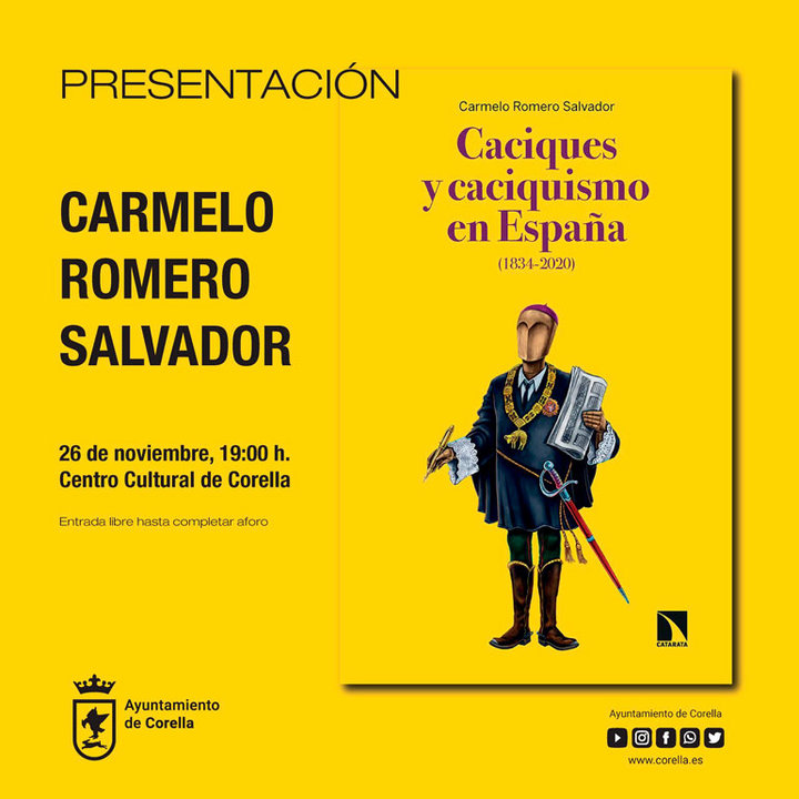 Presentación en Corella del libro ‘Caciques y caciquismo’ de Carmelo Romero Salvador