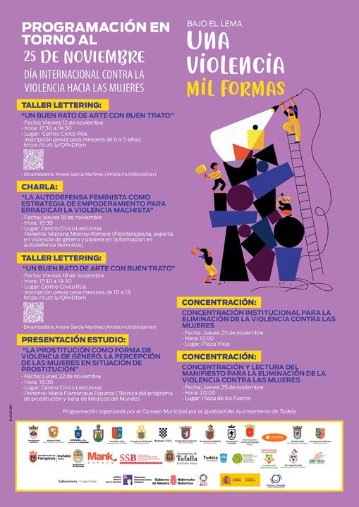 Día Internacional contra la Violencia hacia las Mujeres 2021 en Tudela