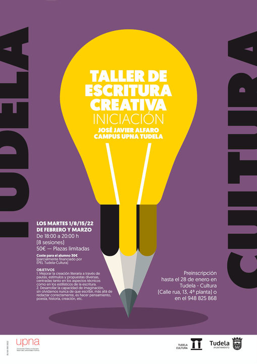Taller en Tudela de escritura creativa 2022