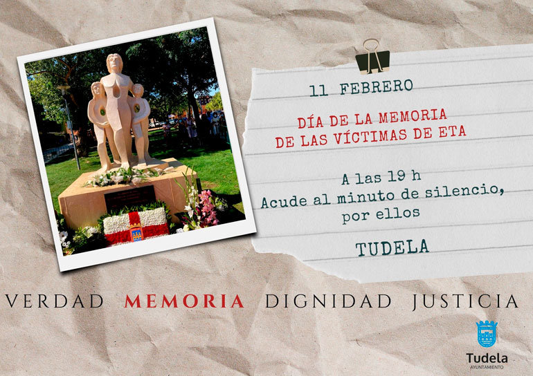 Celebración en Tudela del Día de la memoria de las víctimas de ETA