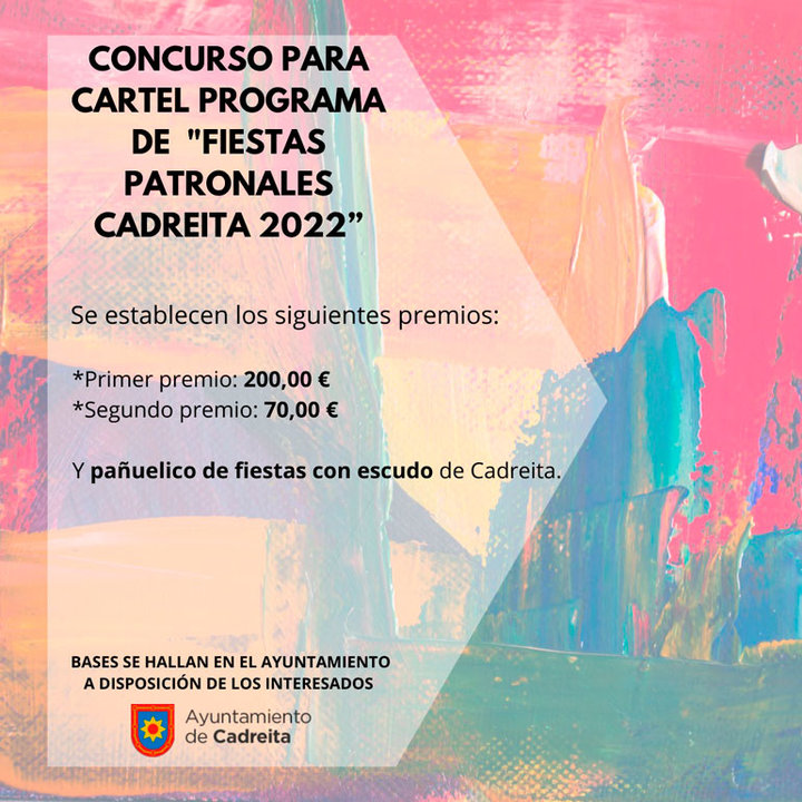 Concurso del cartel de fiestas de Cadreita 2022