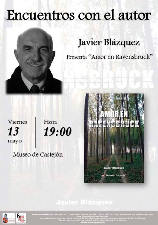 Cartel encuentros con Javier Blazquez en Castejón