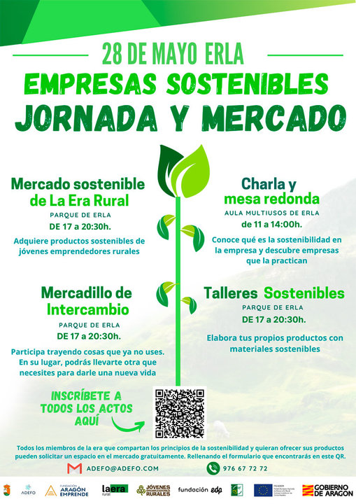 Cartel Erla 28 de mayo jornadas empresa sostenibles