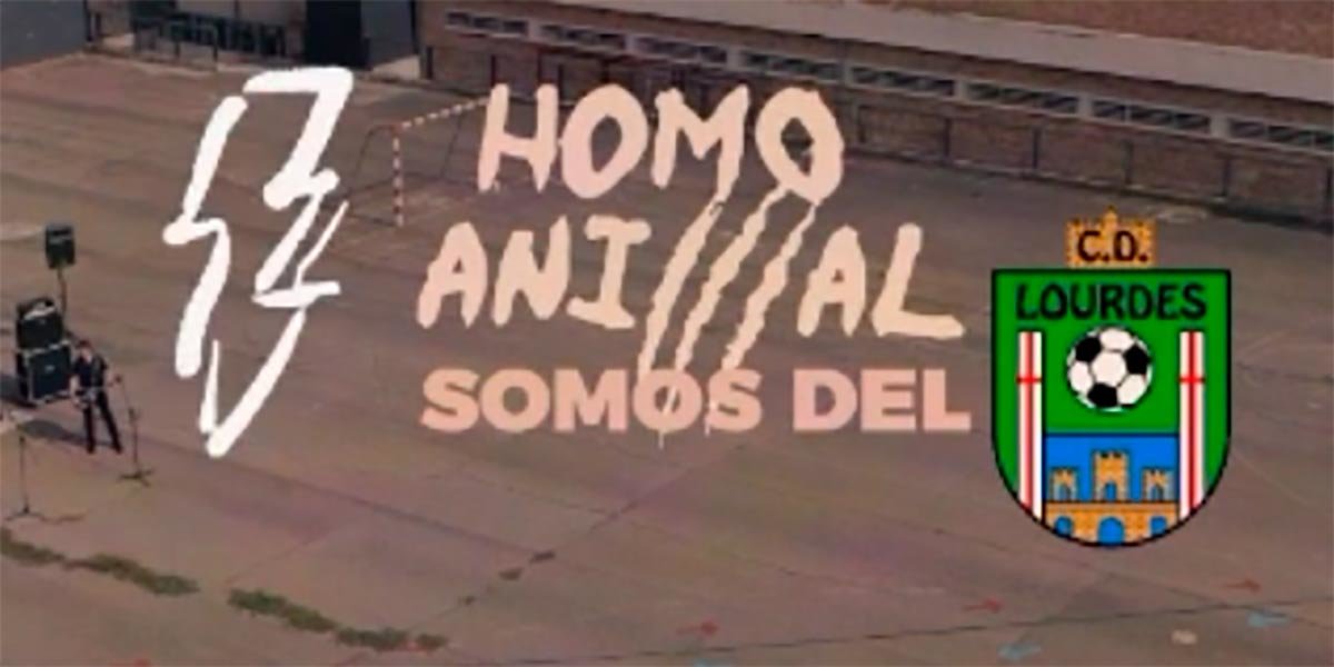 Imagen del video clip del himno del CD Lourdes, por Julio Mazarico y Homo Animal